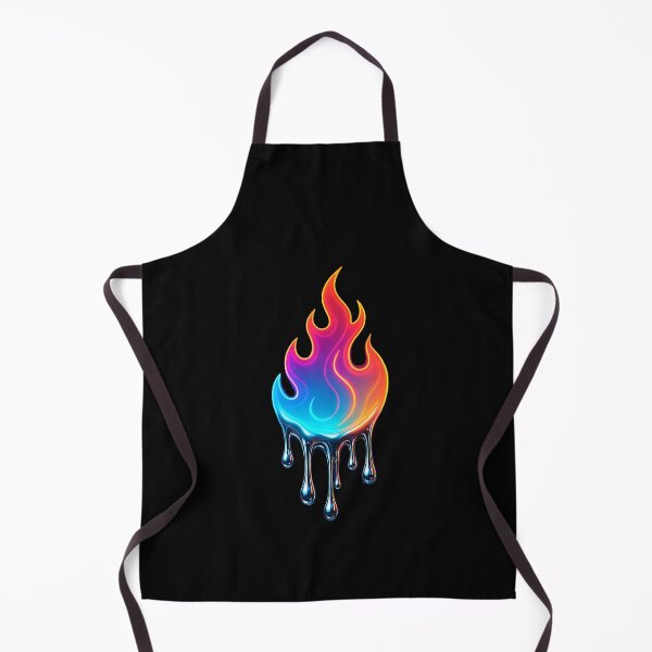 Item preview, Dripping Rainbow Flame – Vibrant Psychedelic Fire Art designed and sold by Psycho-Crazy.