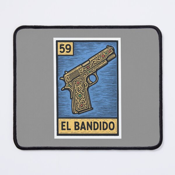 Item preview, Mexican Lottery Card 59 El Bandido The Bandit designed and sold by retrographics.