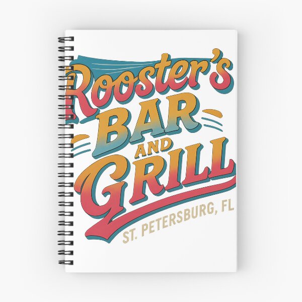 Item preview, Rooster’s Bar and Grill Logo - Retro Beach Bar Design from St. Petersburg FL designed and sold by WarFX Designs.