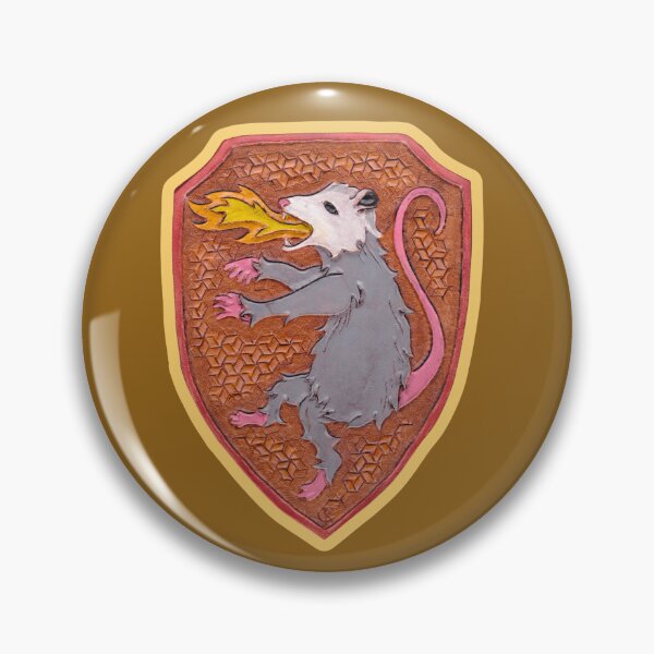 Item preview, Fire Breathing Opossum, Rampant designed and sold by Wyrd & Witchy Art and Design.