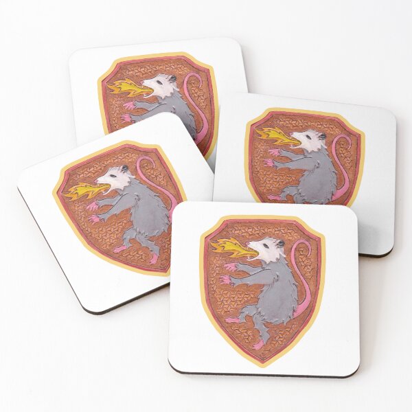 Item preview, Fire Breathing Opossum, Rampant designed and sold by Wyrd & Witchy Art and Design.