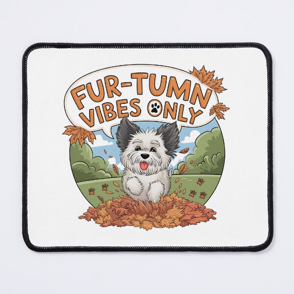 Item preview, Fur-tumn Vibes Only | Cute Fall Pet Lover designed and sold by CuteDesignables.