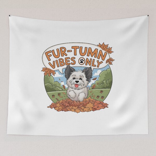 Item preview, Fur-tumn Vibes Only | Cute Fall Pet Lover  designed and sold by CuteDesignables.