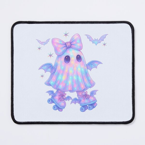 Item preview, Coquette glowing ghost on roller skates-pastel designed and sold by FatBirdie.