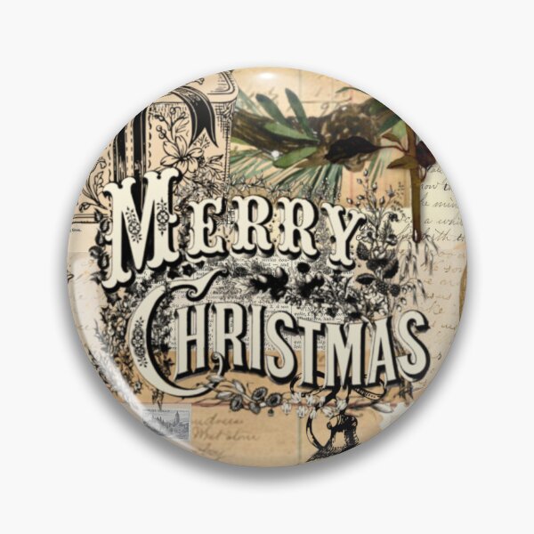 Item preview, Vintage Merry Christmas Collage on Antique Paper designed and sold by missdebi27.