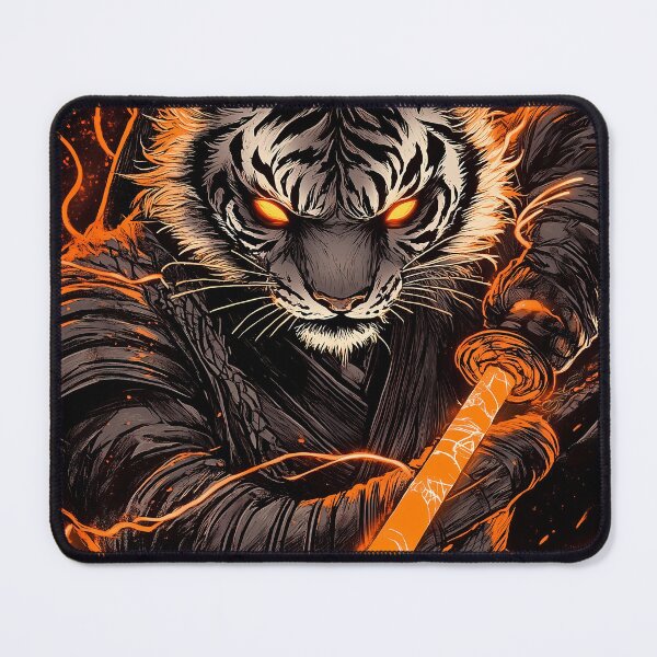 Item preview, Tiger Samurai Warrior Infernal Shadow Fierce Battle designed and sold by mildaclairmo.