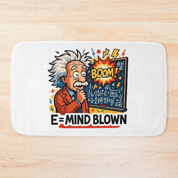 Item preview, E = Mind Blown – Funny Einstein Explosion designed and sold by Cheerioza.