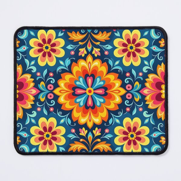 Item preview, Vibrant Hispanic Floral Patterns - Floral Tile Pattern designed and sold by Wiss2Arts.
