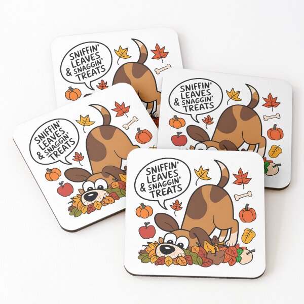 Item preview, Sniffin' Leaves and Snaggin' Treats | Funny Fall Dog Lover  designed and sold by CuteDesignables.