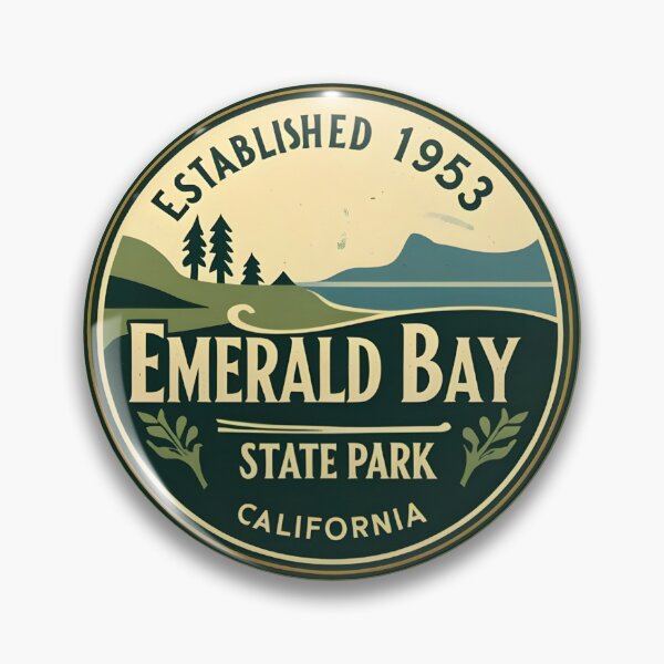 Item preview, Emerald Bay State Park - California designed and sold by GoodOldVintage.