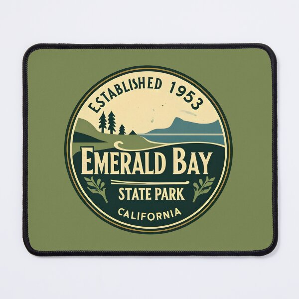 Item preview, Emerald Bay State Park - California designed and sold by GoodOldVintage.