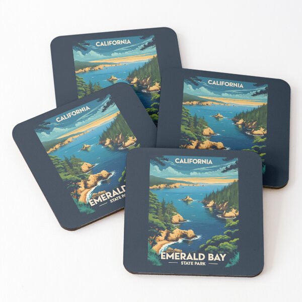 Item preview, Emerald Bay State Park - California designed and sold by GoodOldVintage.