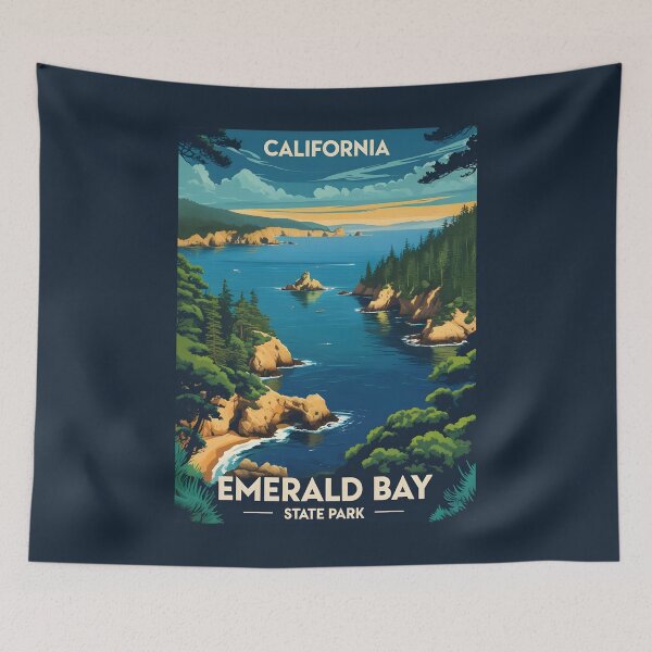 Item preview, Emerald Bay State Park - California designed and sold by GoodOldVintage.