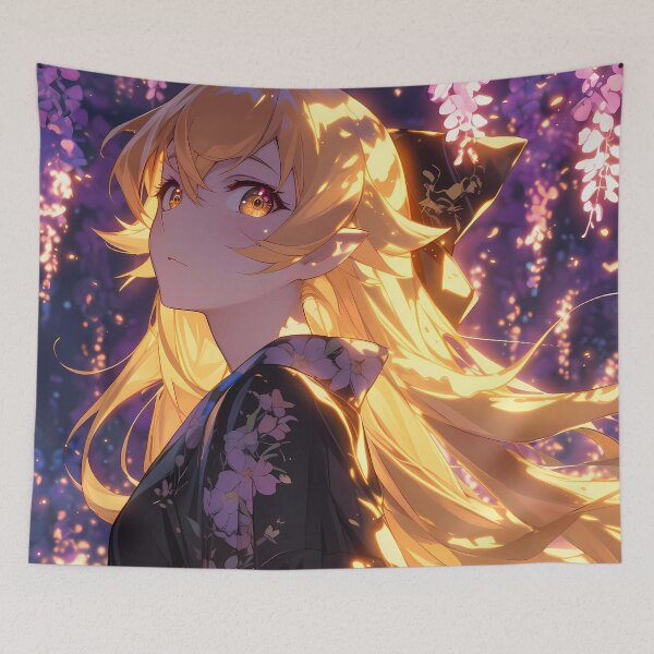 Item preview, Enigmatic Shinobu Oshino Bakemonogatari Anime Wisteria Twilight Aura designed and sold by mildaclairmo.