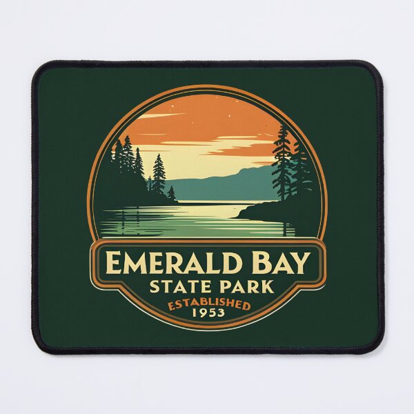 Item preview, Emerald Bay State Park - California designed and sold by GoodOldVintage.