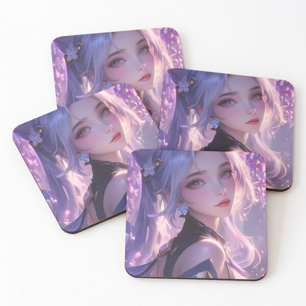 Item preview, Keqing Lightning Emissary Amid Wisteria Blossoms Genshin Impact Game designed and sold by mildaclairmo.