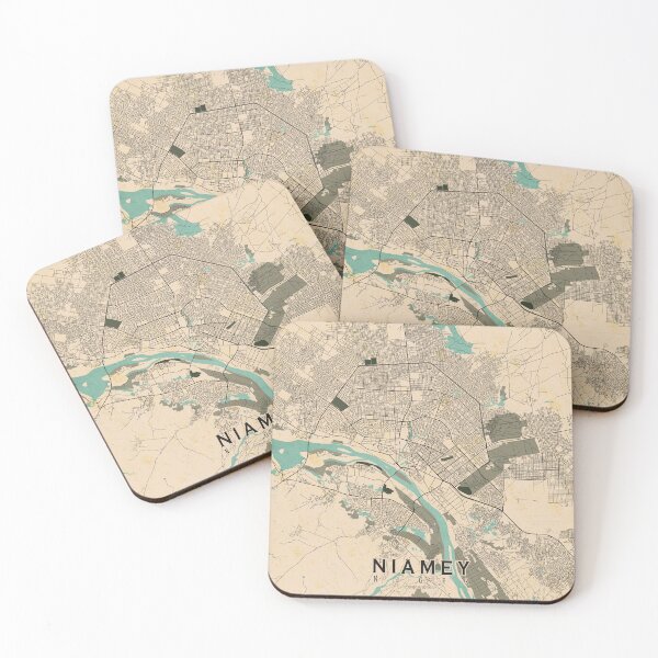 Item preview, Niamey City Map of Niger - Vintage designed and sold by deMAP.