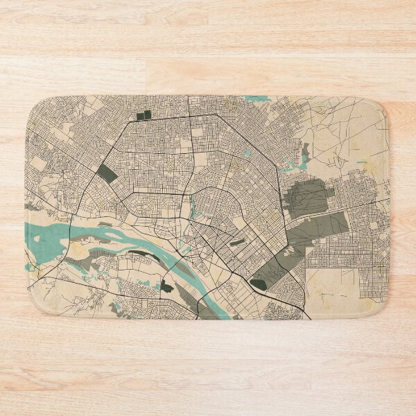 Item preview, Niamey City Map of Niger - Vintage designed and sold by deMAP.