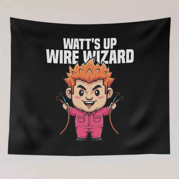 Item preview, WATT'S UP WIRE WIZARD - ELECTRICIAN designed and sold by KEF Custom.