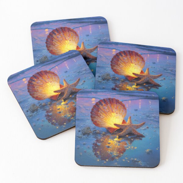 Item preview, Glowing Marine Seashells At Summertime designed and sold by scicilysimonee.