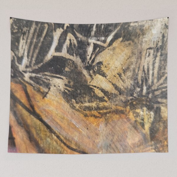 Item preview, Trillium collision gold and black block print  designed and sold by jessrussell.