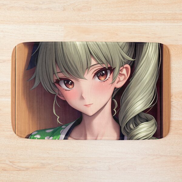 Item preview, Anchovy Girls und Panzer Green Polka Dot Robe Anime Girl Steam Room Elegance designed and sold by mildaclairmo.