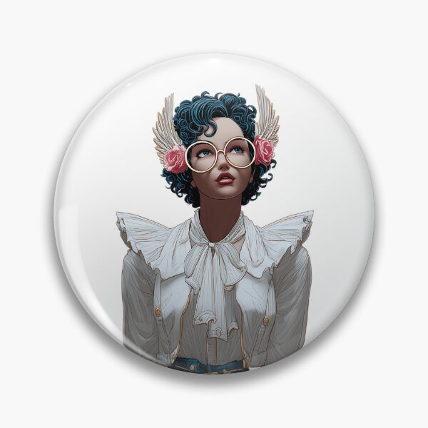 Item preview, Elegant Woman in Retro Attire with Dreamy Gaze designed and sold by pkvorakorn.