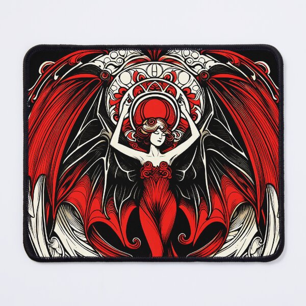 Item preview, red nouveau dark angel designed and sold by aliraweb.