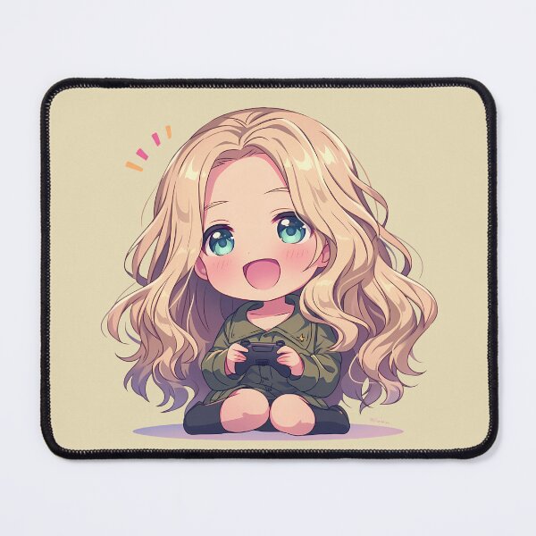 Item preview, Kay Girls und Panzer Anime Chibi Gaming Cheer designed and sold by mildaclairmo.