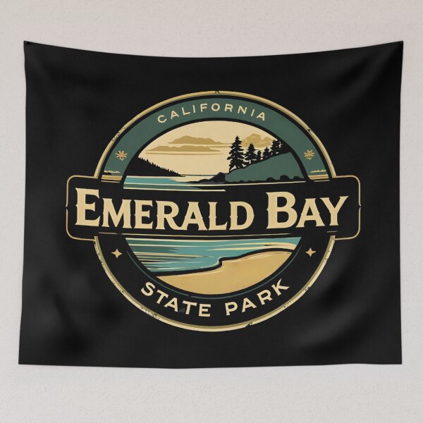 Item preview, Emerald Bay State Park - California designed and sold by GoodOldVintage.