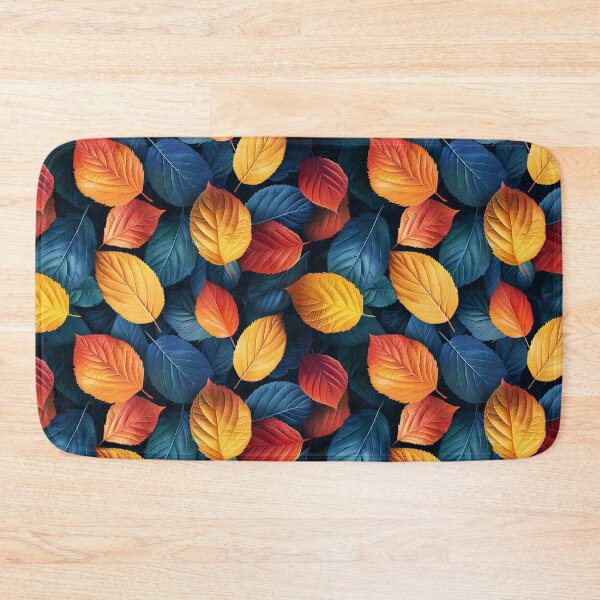 Item preview, Vibrant Autumn Leaves on Dark Background designed and sold by NTGUILTY.