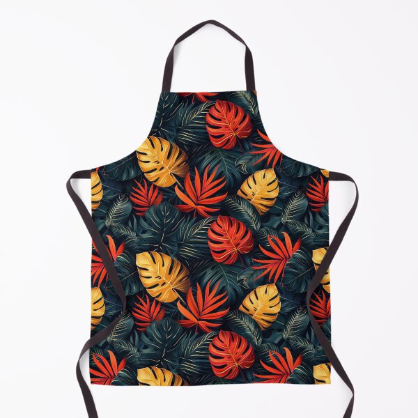 Item preview, Vibrant Tropical Leaves with Orange and Gold designed and sold by NTGUILTY.