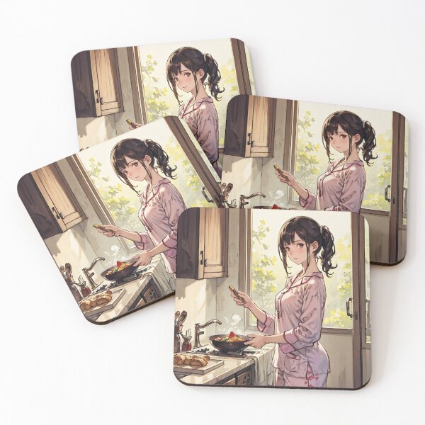 Item preview, Morning Cooking in Pajamas designed and sold by SEIMEI2025.