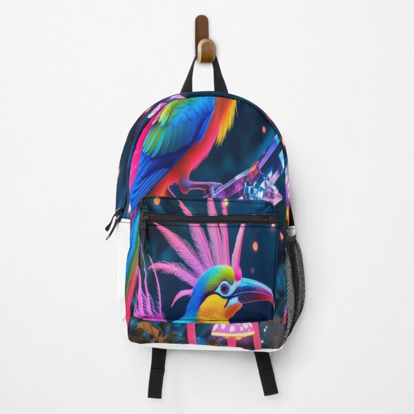 Item preview, Neon Bird of Paradise in Glowing Rainforest designed and sold by Max Store.