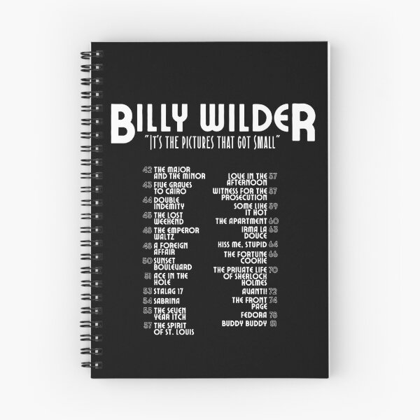 Item preview, Billy Wilder filmography designed and sold by jackbooks.