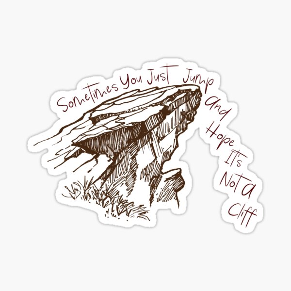 Item preview, Advice on Cliff Jumping designed and sold by MayQueen517 Designs.