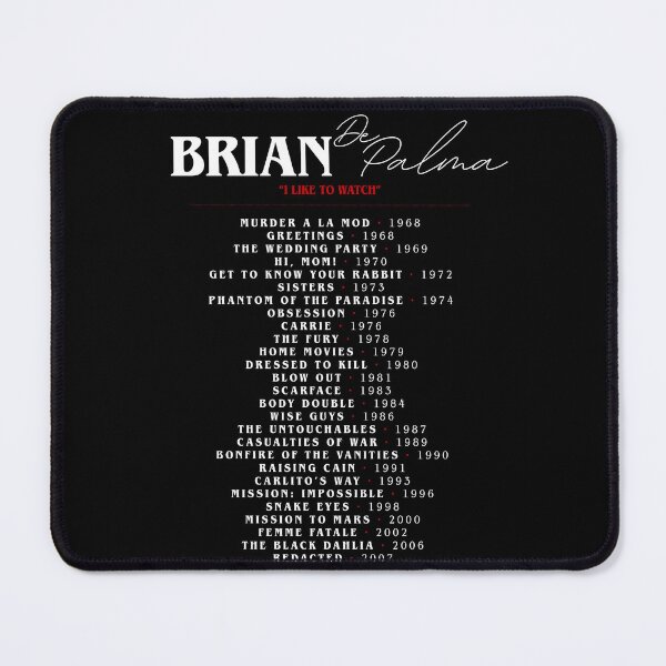 Item preview, Brian De Palma filmography designed and sold by jackbooks.