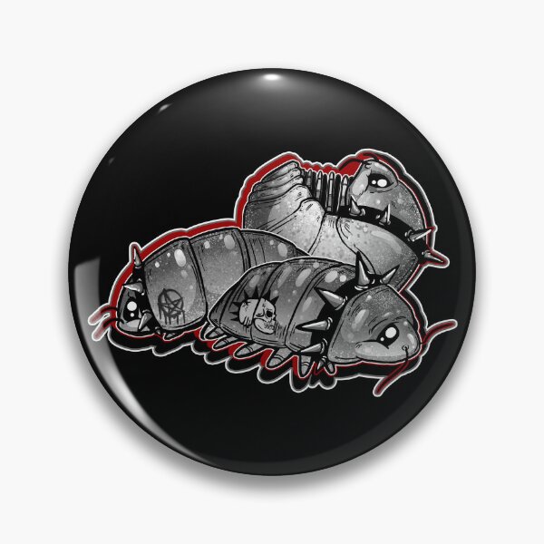 Item preview, Black and White Isopod Roly Polies - Heavy Metal designed and sold by iduzarts.