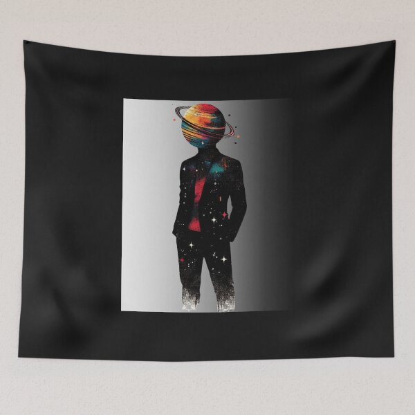 Item preview, A man with Saturn for a head  designed and sold by LLdreams.