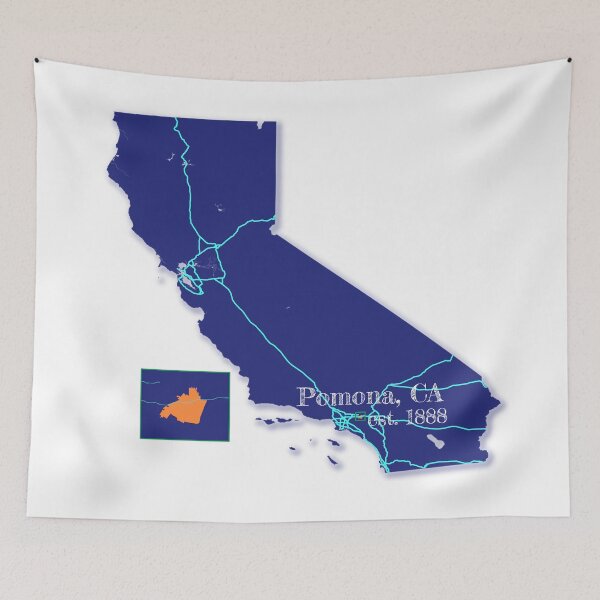 Item preview, Pomona, CA [Blue] designed and sold by PhilbonianDezin.