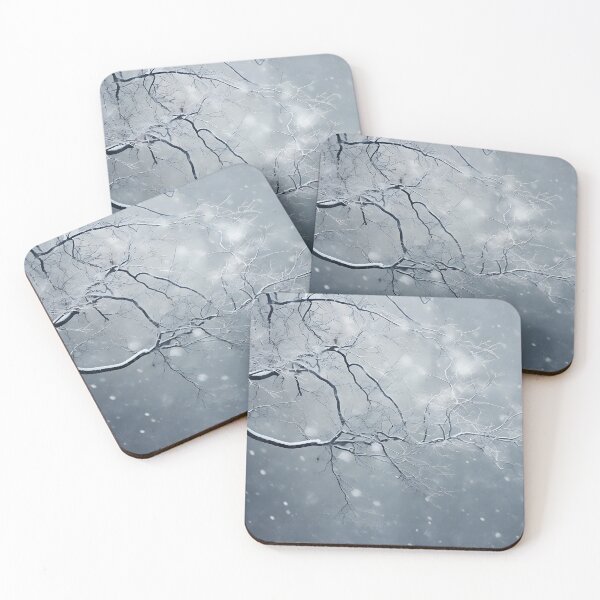 Item preview, Winter Tree Branches Covered in Snow 1 designed and sold by FlaskLab.