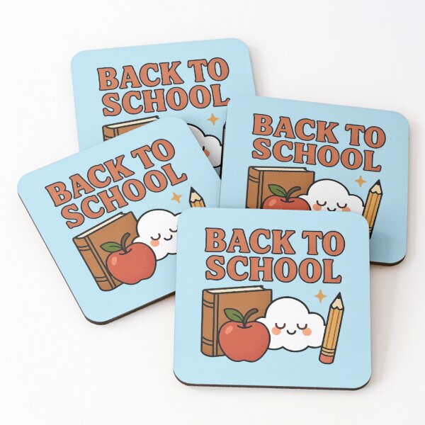Item preview, Back to School – Cute Cloud, Apple & Pencil Kawaii designed and sold by Myra365Art.