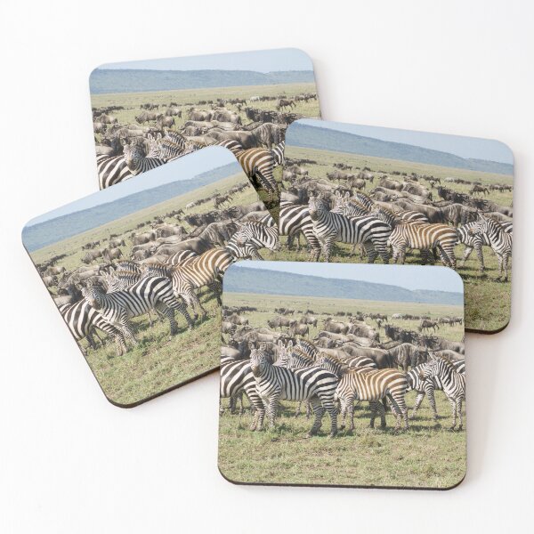 Item preview, Zebras & Wildebeest – African Migration Scene designed and sold by TravelLensPro.