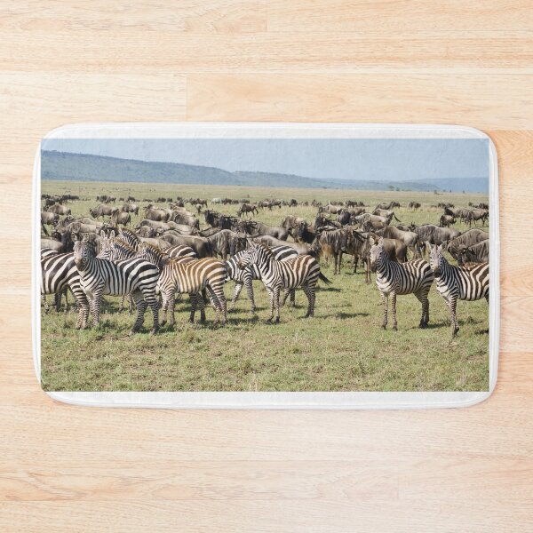 Item preview, Zebras & Wildebeest – African Migration Scene designed and sold by TravelLensPro.