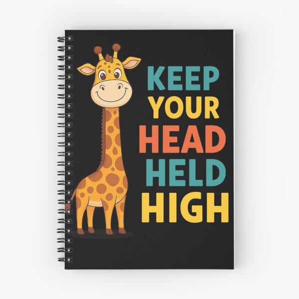 Item preview, Motivational Giraffe Quote – Keep Your Head Held High designed and sold by Uglyandcute.