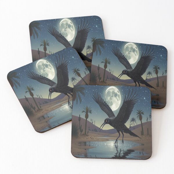 Item preview, Starlit Desert Bird Hunting at Moonlit Oasis designed and sold by Max Store.