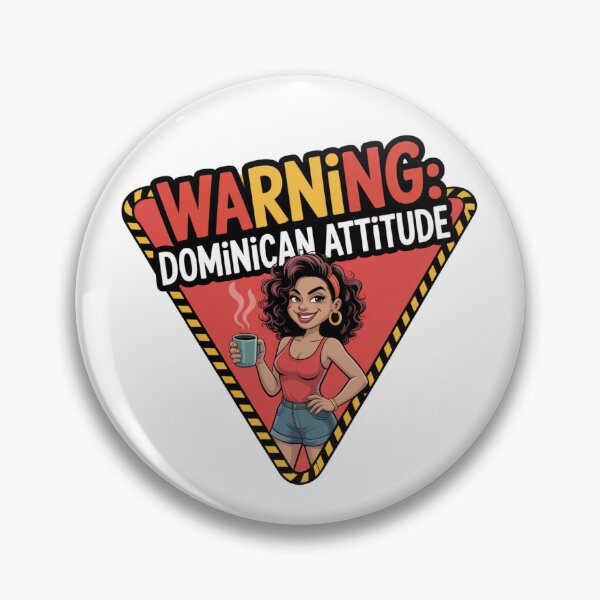 Item preview, Warning: Dominican Attitude Proud, Bold, Funny Dominican Republic Vibes  designed and sold by Nzgiftsandmore.
