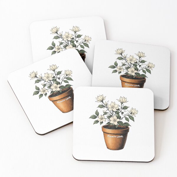 Item preview, White Flowers in Terracotta Pot  designed and sold by AshleyDaneArt.