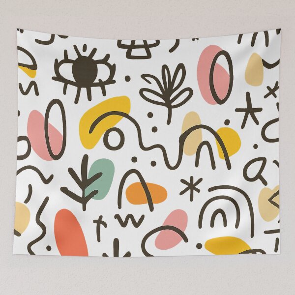 Item preview, abstract doodle art with random elements designed and sold by optimusprime39.