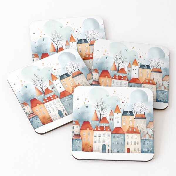 Item preview, A Nordic Town in Winter 1 designed and sold by FlaskLab.